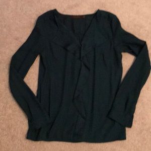 The Limited Ruffle Front Blouse